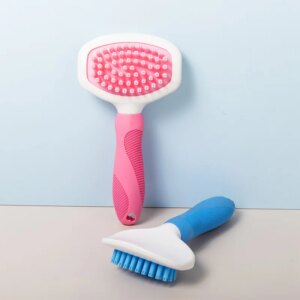 Factory Wholesale Blister Card Packaging Cat Massage Brush Dog Pet Bath Grooming Brush