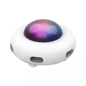 UFO Interaktives Katzenspielzeug mit rotierender Feder für Hauskatzen