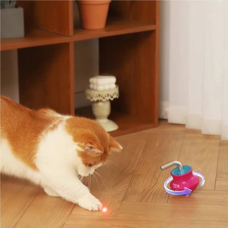 Electric Roly-Poly Gyro Cat Automatic Laser Toy