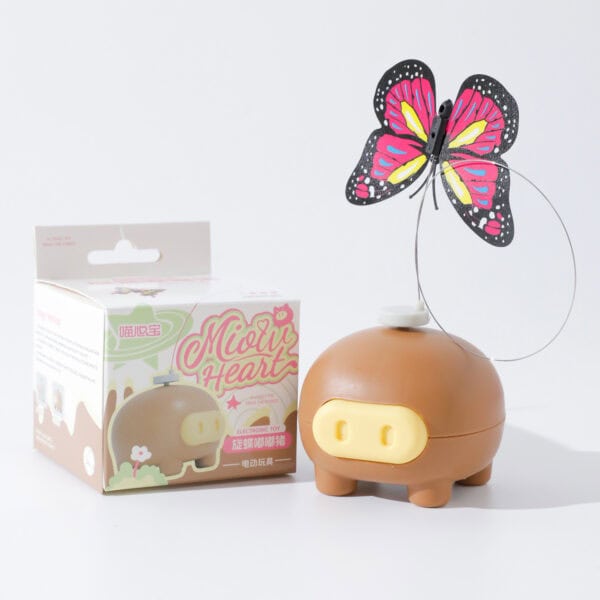 Electric Rotating Butterfly Pig toy