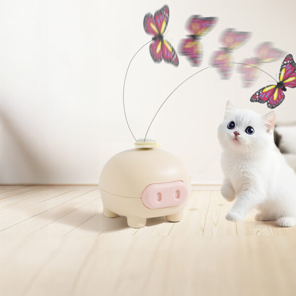 Electric Rotating Butterfly Pig toy