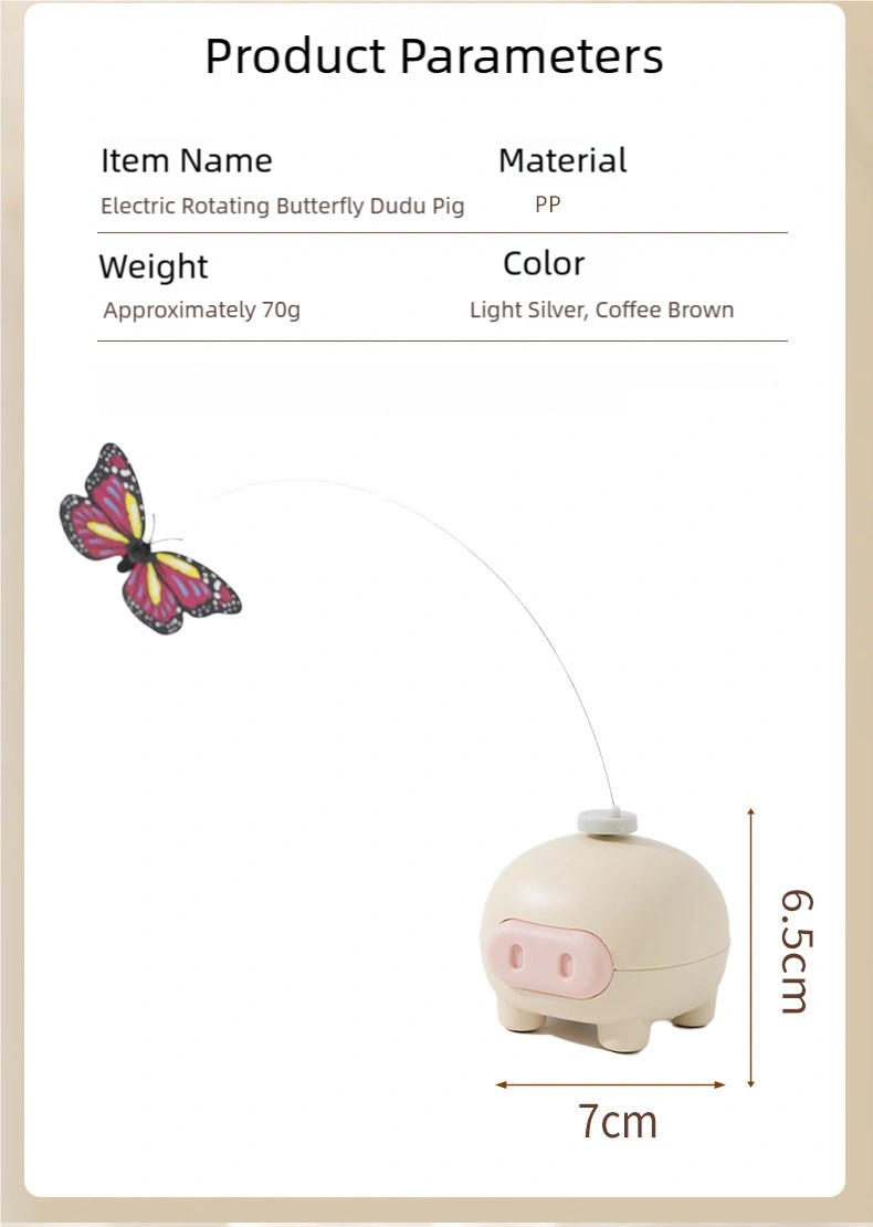 Electric Rotating Butterfly Pig toy