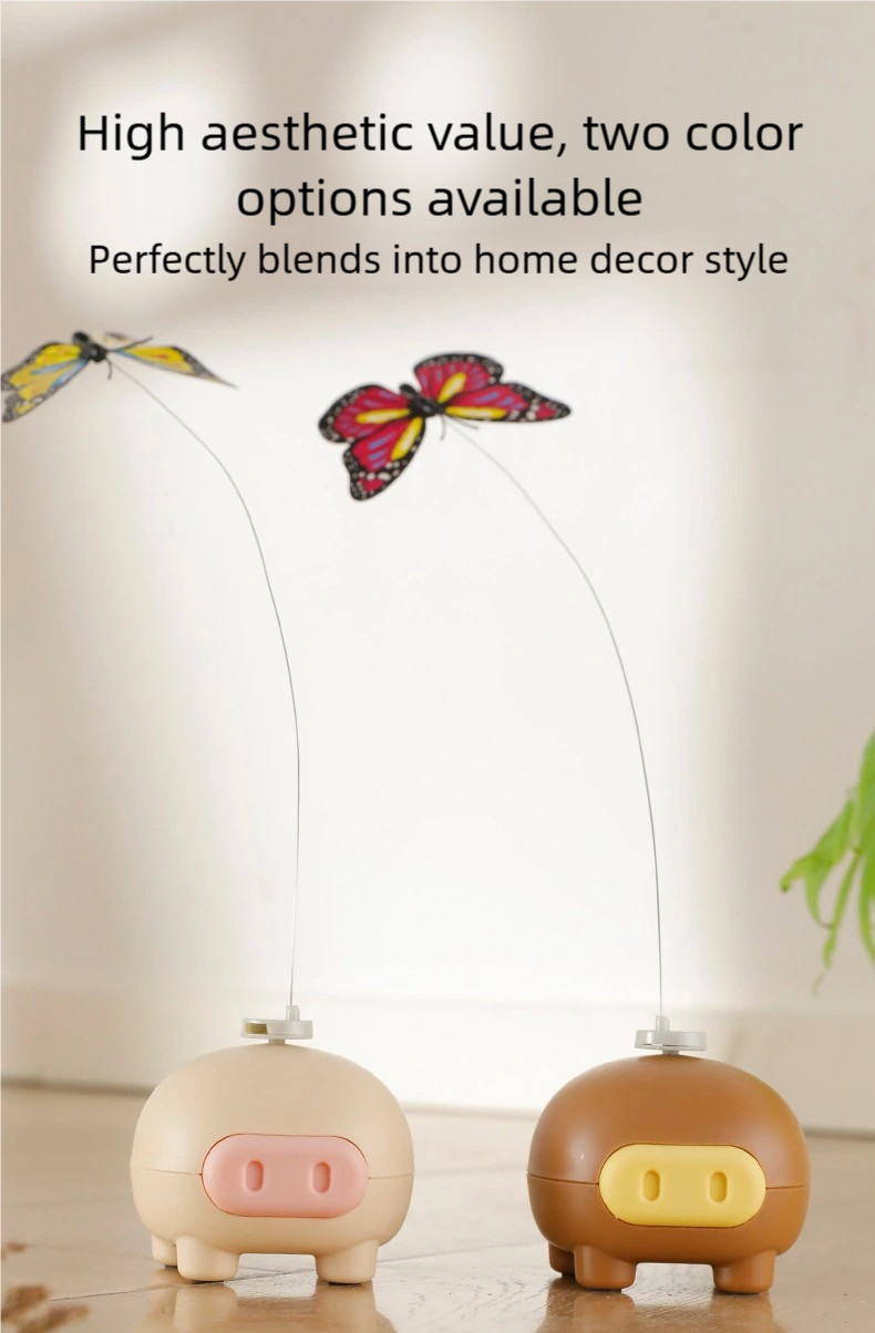 Electric Rotating Butterfly Pig toy