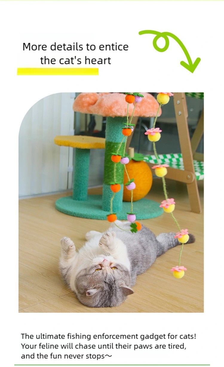  Fruit Cat Teaser Wand