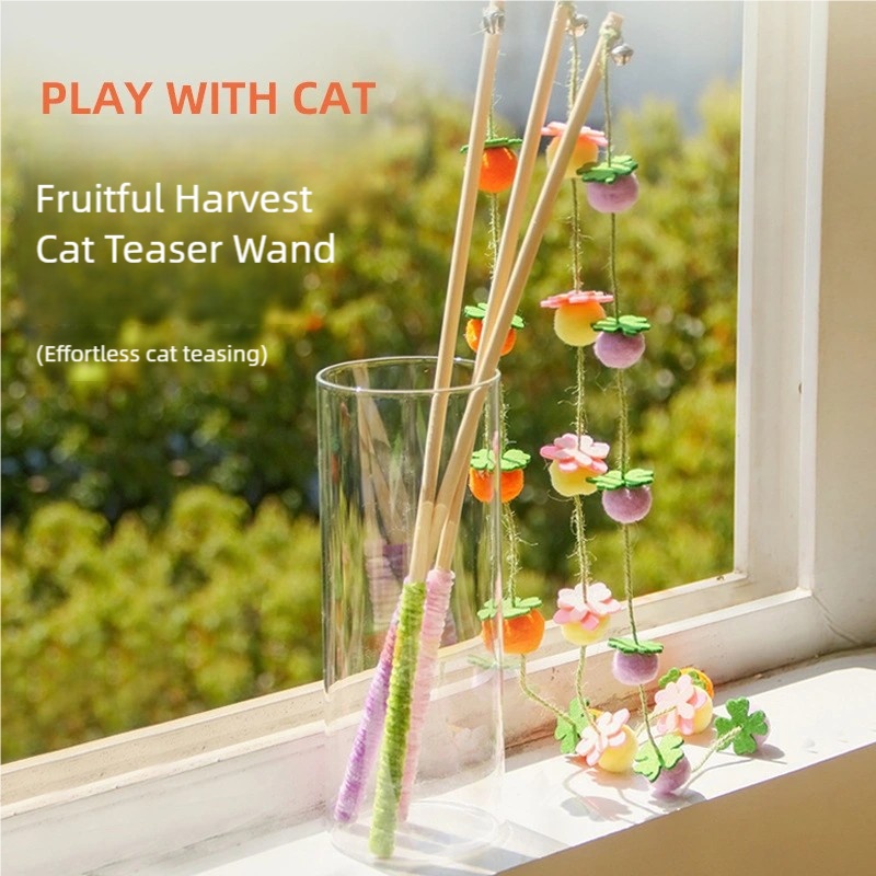 Fruit Cat Teaser Wand