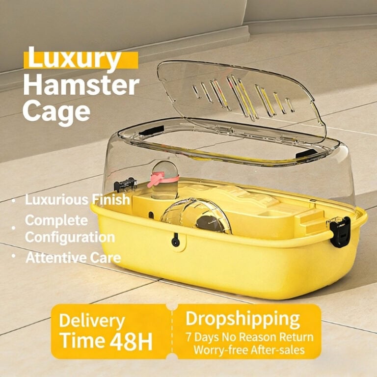 Large Hamster Cage: Secure, Spacious & Easy-Clean