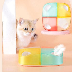 Smart Interactive Cat Toy Electric Cat Toy with Replaceable Feathers