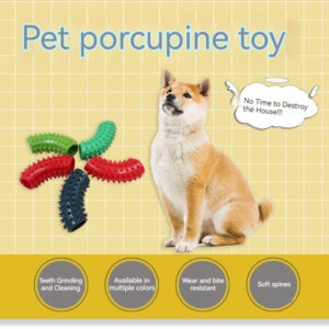 Rubber Dog Toy Small Curved Thorn Dog Chew Toy