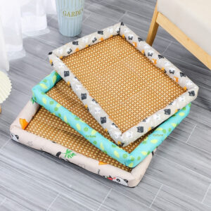 Pet Cooling Bed Rattan Dog Cooling Mat