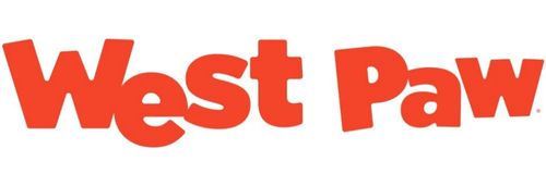 West Paw logo in bold orange letters on a white background.