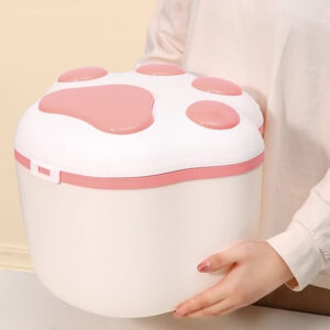 Cat Food Storage Container Paw Shaped Pet Food Container
