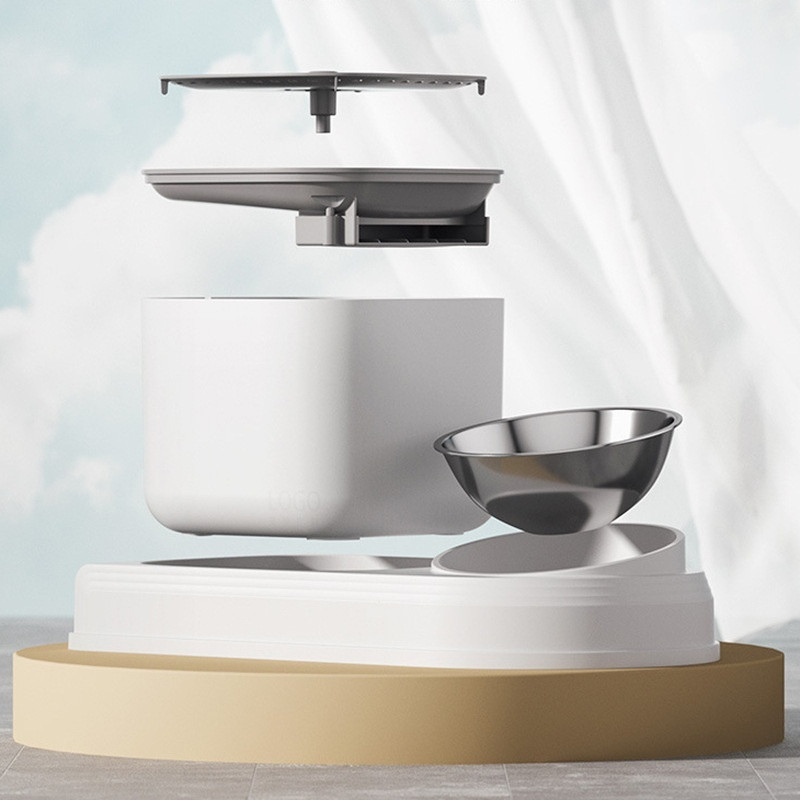 Automatic Cat Feeder and Waterer Pet Food Bowl Dog Water Dispenser - الصورة 7