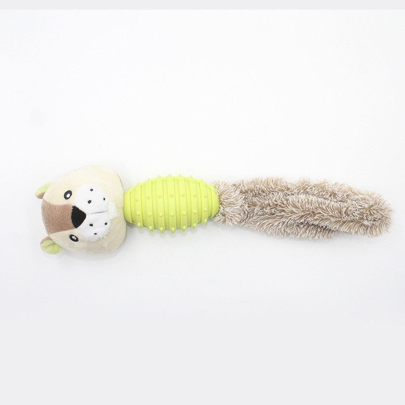 Dog Toy Plush With Rope Pet Teeth Cleaning Toys Cotton Rope Squeaky Toy - Image 7