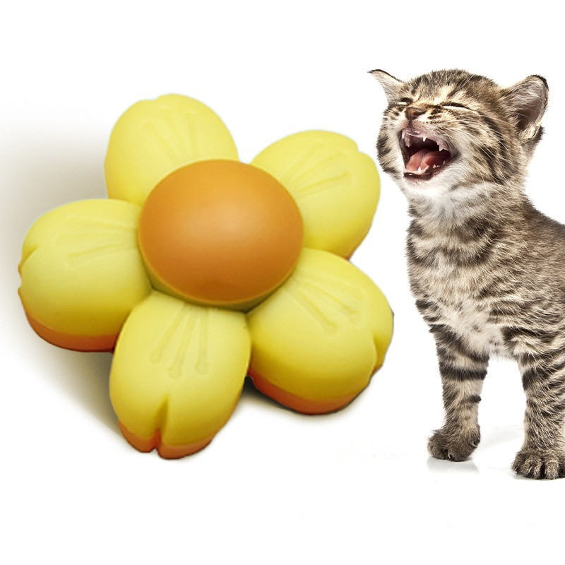 Catnip Wall Ball Flower Catnip Toys Cat Licking Mint Ball