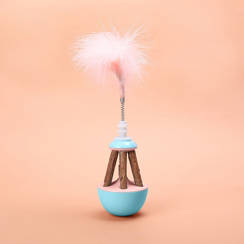 Cat Tumbler Toy Cat Interactive Feather Toys - Image 2