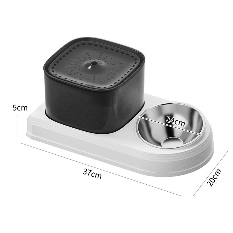 Automatic Cat Feeder and Waterer Pet Food Bowl Dog Water Dispenser - الصورة 3