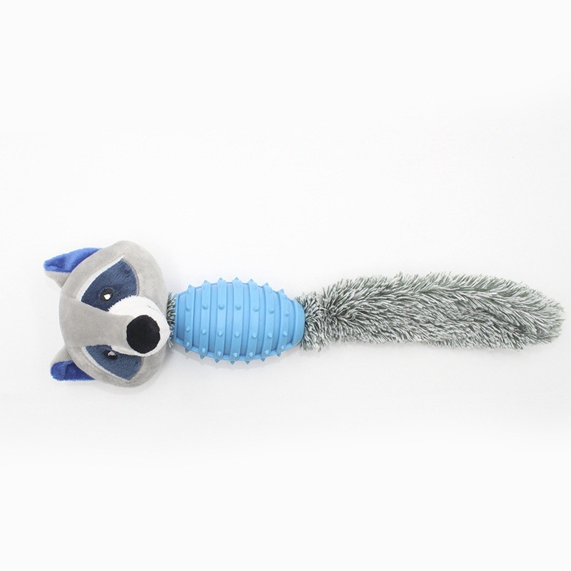 Dog Toy Plush With Rope Pet Teeth Cleaning Toys Cotton Rope Squeaky Toy - Image 5
