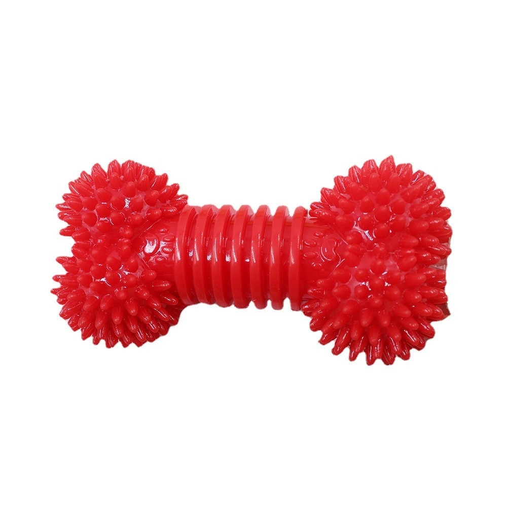 Colorful Dog Rubber Bone Toy Gnawsome Squeaker Dog Chew Toys - Image 2