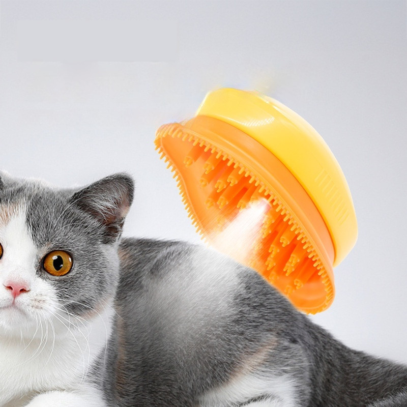 3-in-1 Cat Steam Brush Electric Pet Spray Comb Grooming Brush - الصورة 3