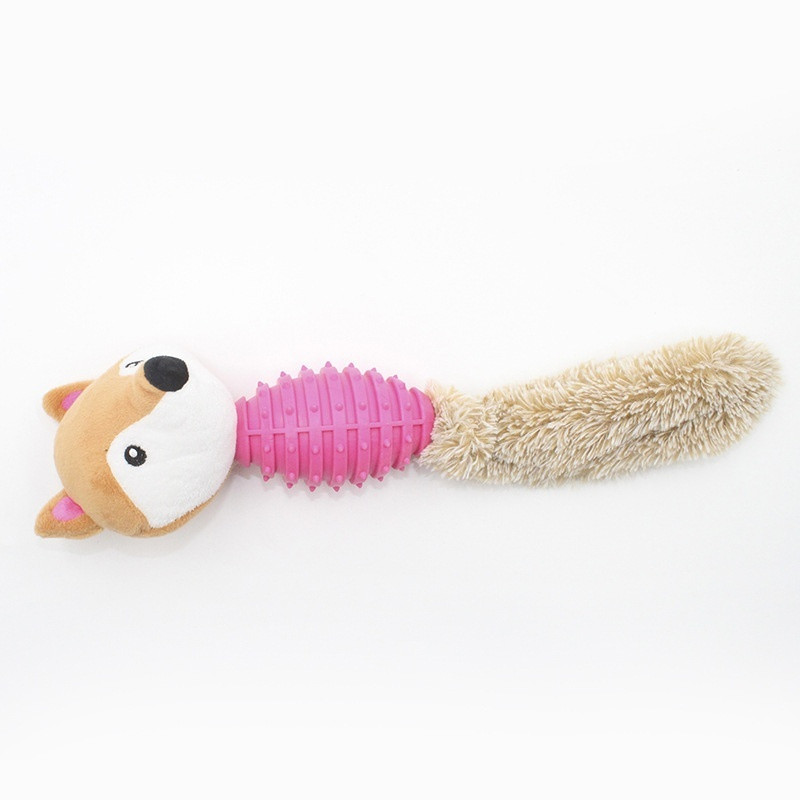 Dog Toy Plush With Rope Pet Teeth Cleaning Toys Cotton Rope Squeaky Toy - Image 6