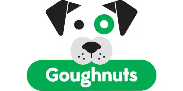 Durable Goughnuts dog toy made of tough rubber, designed for strong chewers, promoting safe play and dental health for dogs of all sizes.