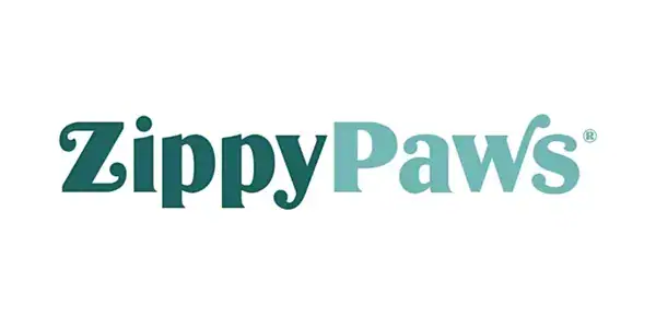 Colorful Zippy Paws plush pet toy with multiple squeakers, designed for dogs and cats, promoting interactive play and mental stimulation.