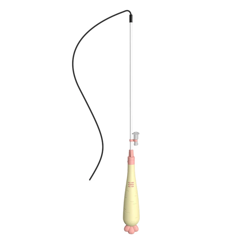 Wholesale 2-in-1 Carrot Laser Cat Teaser Wand with Fiber-Optic Tail - Image 3