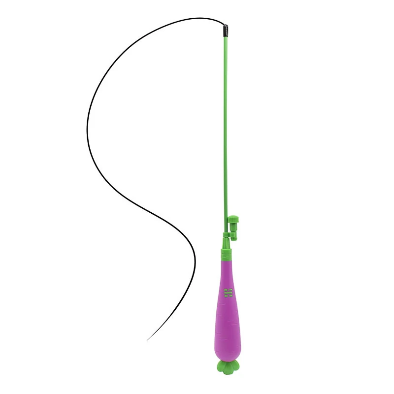 Wholesale 2-in-1 Carrot Laser Cat Teaser Wand with Fiber-Optic Tail - Image 4