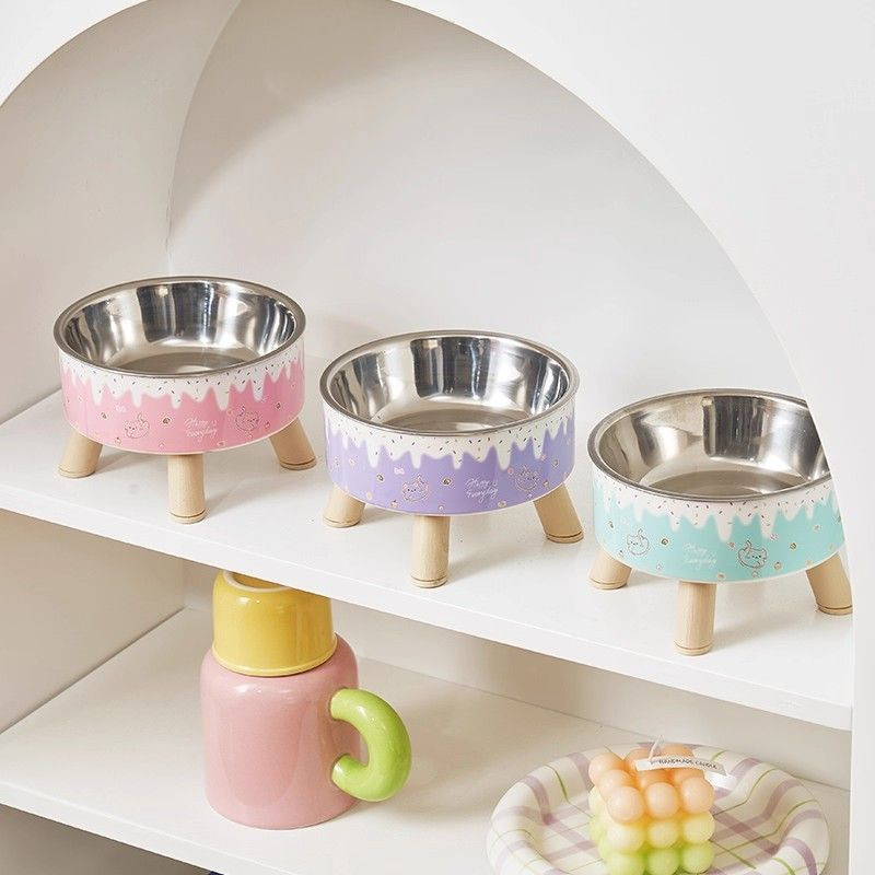 Wholesale Raised Stainless Steel Pet Bowl for Cats & Small Dogs - Image 2