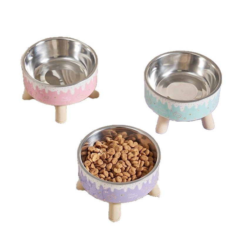 Wholesale Raised Stainless Steel Pet Bowl for Cats & Small Dogs - Image 3