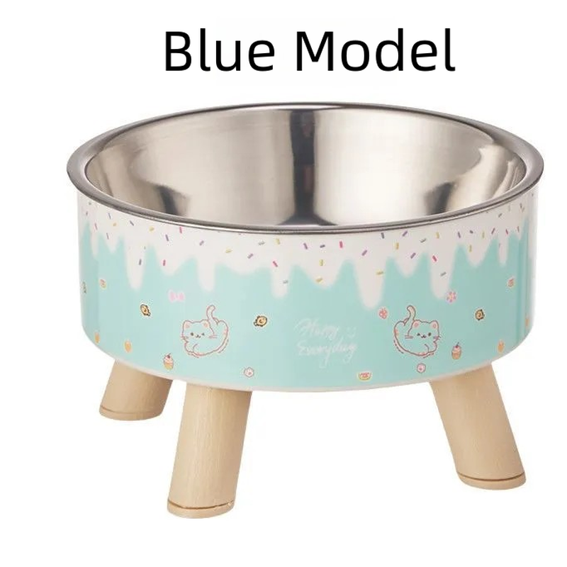 Wholesale Raised Stainless Steel Pet Bowl for Cats & Small Dogs - Image 5