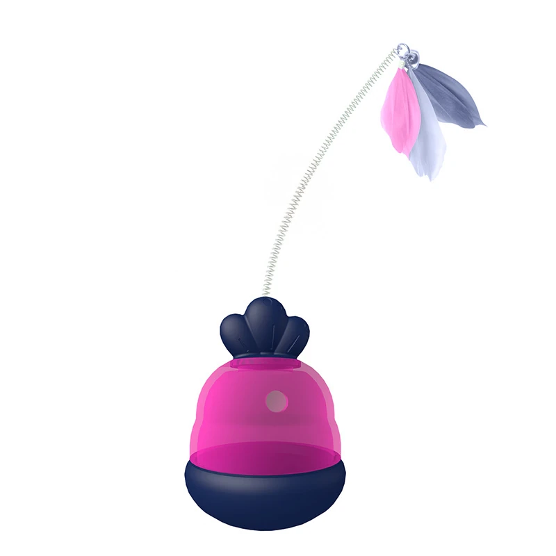 Carrot Tumbler Cat Teaser Toy with Feather | OEM/ODM - Image 2