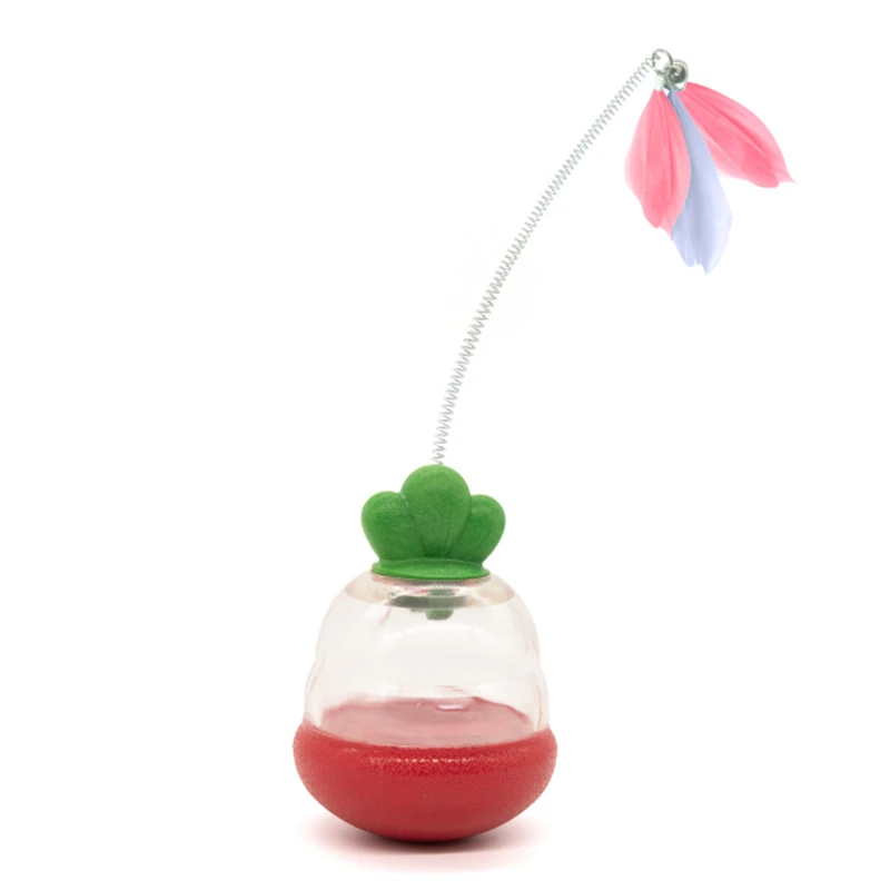 Carrot Tumbler Cat Teaser Toy with Feather | OEM/ODM - Image 3