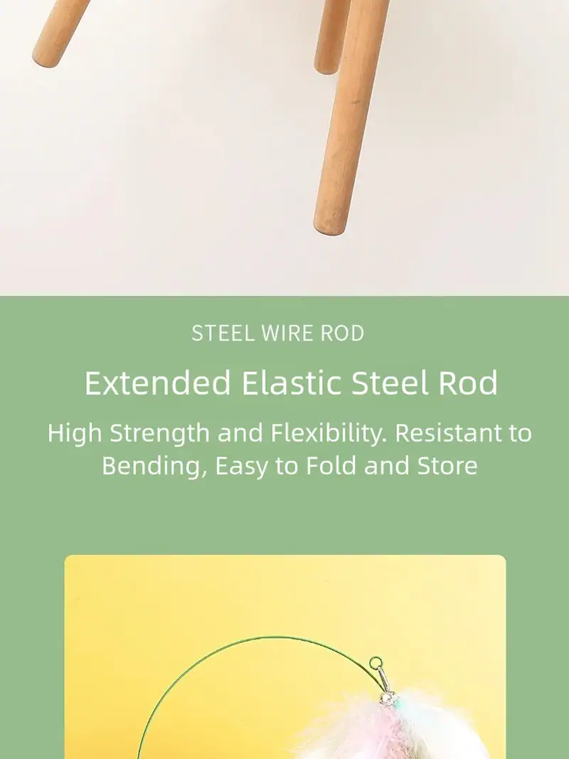 High-strength extended elastic steel rod with bend resistance, easy to fold and store, ideal for various applications.